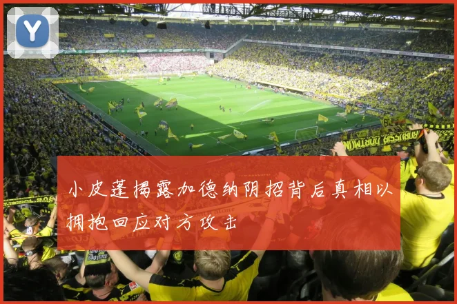 小皮蓬揭露加德纳阴招背后真相以拥抱回应对方攻击